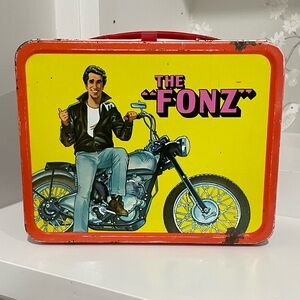 Vintage 1976 Happy Days Metal Lunchbox Fonzie Nostalgic Collectible Ritchie
